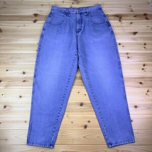 VTG Brittania Jeans Womens 14 Baggy Tappered High Rise Mom Fit Denim Blue Jeans